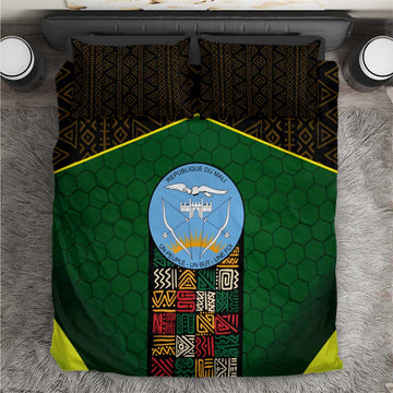 Mali Map Bedding Set Vulture in Gliding Flight - African Patterns Design TS04