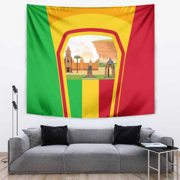 I Love Mali Tapestry Famous Tourist Destinations TS04