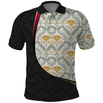 Belgium Polo Shirt with Grand Place Brussels Art Nouveau Floral Spirit TS04