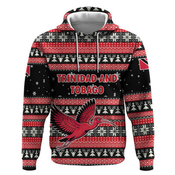 Trinidad and Tobago Christmas Hoodie Bird and Coat of Arms Design TS04
