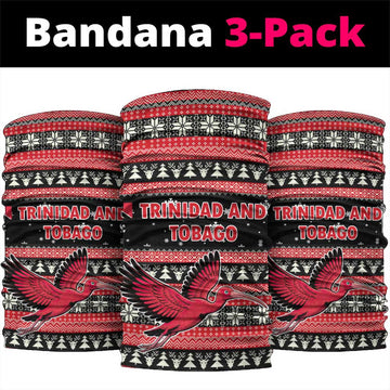 Trinidad and Tobago Christmas Neck Gaiter Bird and Coat of Arms Design TS04