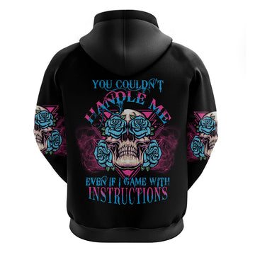 You Couldn't Handle Me Triangle Skull Hoodie TS04