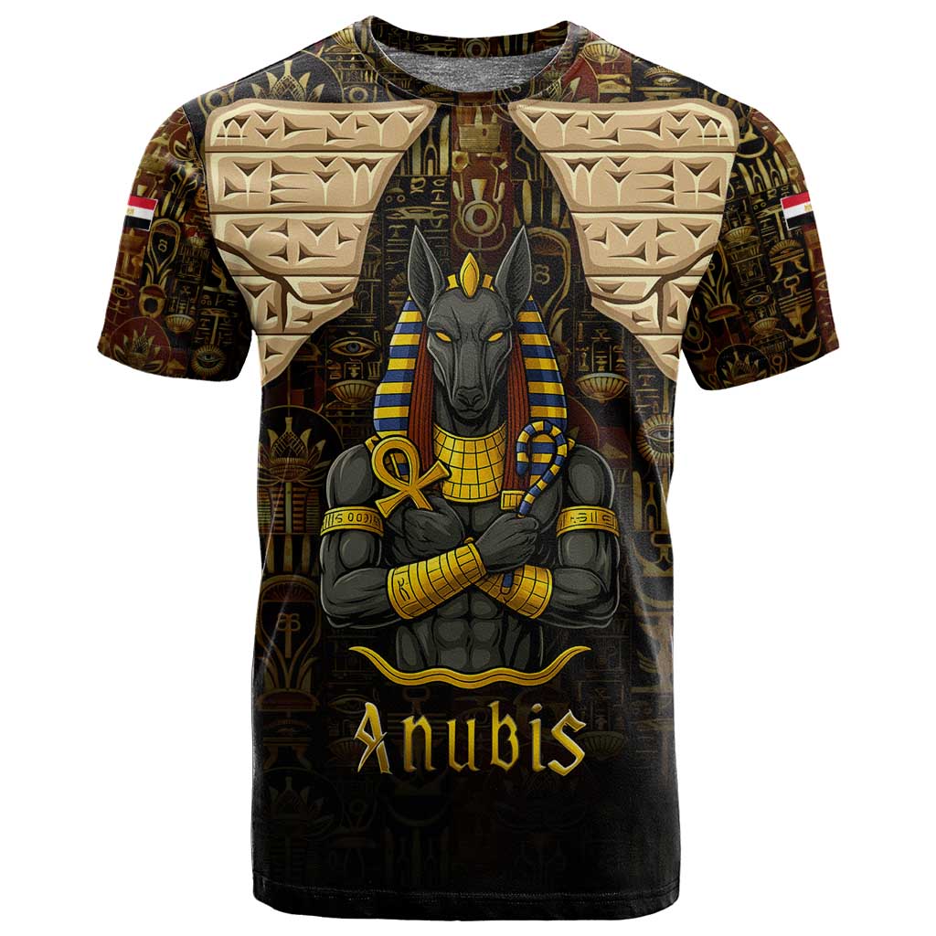 Anubis Egypt T shirt Ancient Hieroglyph Pharaoh Spirit TS04