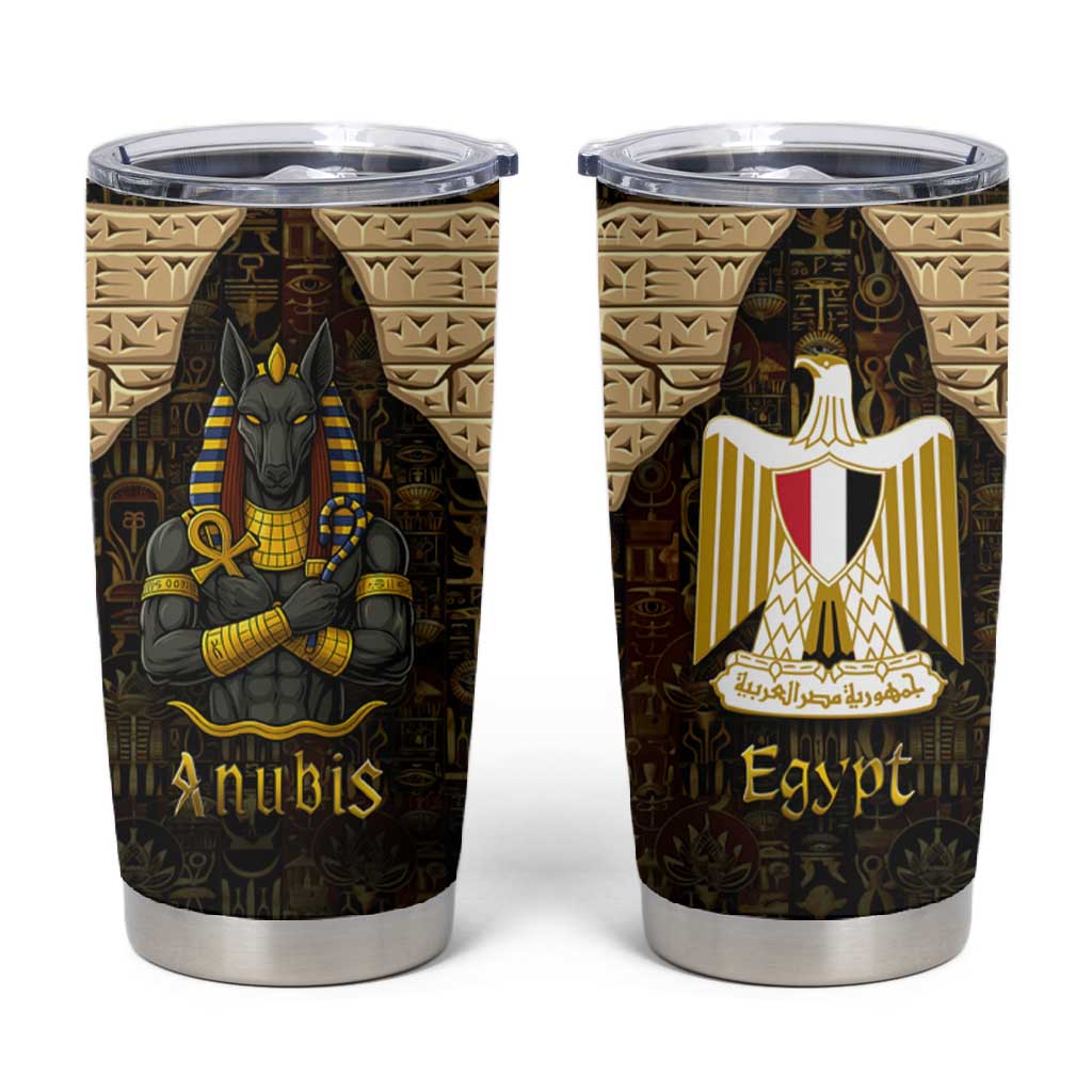 Anubis Egypt Tumbler Cup Ancient Hieroglyph Pharaoh Spirit TS04