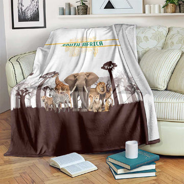 South Africa Wildlife Pride Blanket Big Five Animals TS04