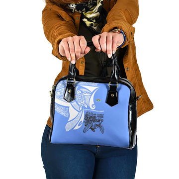 North Caribbean Coast Nicaragua Shoulder Handbag with Tribal Turtle Design and Floral Coast Pride TS04