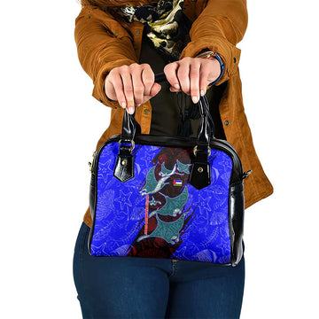 South Caribbean Coast Nicaragua Shoulder Handbag with Manta Ray Coral Reef and Dive into the Spirit Design TS04