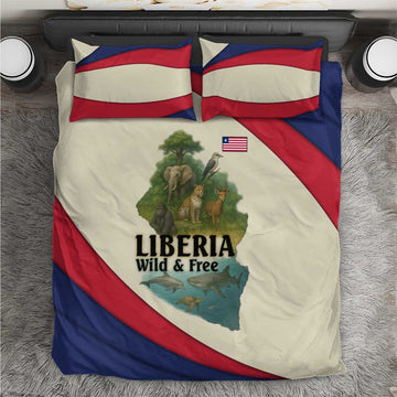 Liberia Wildlife Bedding Set African Safari and Ocean Marine Life TS04