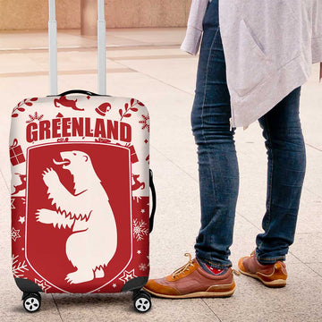 Greenland Christmas Luggage Cover Land of Ice Heart of Fire TS04