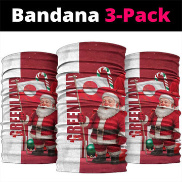 Greenland Santa Christmas Neck Gaiter Nordic Holiday Pride Design TS04