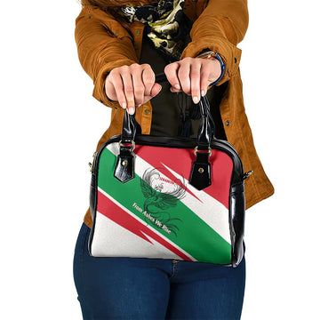 Lebanon Phoenix Shoulder Handbag with Cedar Flag Colors and Inspirational Quote TS04