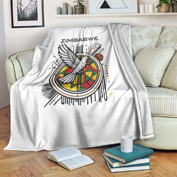 Spirit of Zimbabwe Blanket Flag Colors and Symbol of Peace TS04