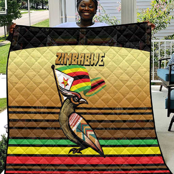 Pride Zimbabwe Quilt Zimbabwean Bird, Tribal Patterns and Pan-African Colors TS04
