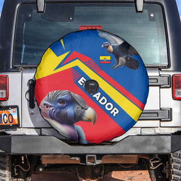Ecuador Spare Tire Cover with Andean Condor and Chevron Stripe Design TS04