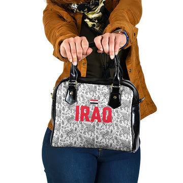 Iraq Ancient Mesopotamian Lamassu Shoulder Handbag with Mythical Motif Design TS04