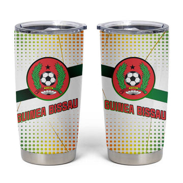 Guinea Bissau Tumbler Cup White Green Red Gradient TS04