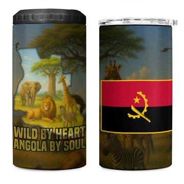 Angola 4 in 1 Can Cooler Tumbler Savannah Wildlife and African Animal TS04