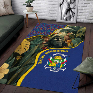 Central African Republic Area Rug Jungle Animal TS04
