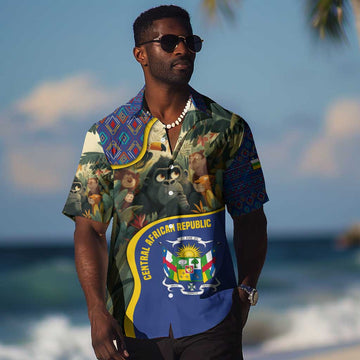 Central African Republic Hawaiian Shirt Jungle Animal TS04