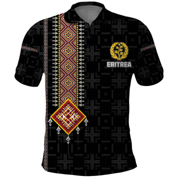 Eritrea Polo Shirt Habesha With African Pattern TS06
