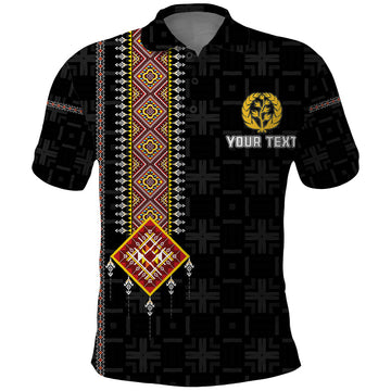 Custom Eritrea Polo Shirt Habesha With African Pattern TS06