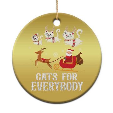 Xmas Cat Christmas Ornament Cats For Everybody Santa Reindeer TS09
