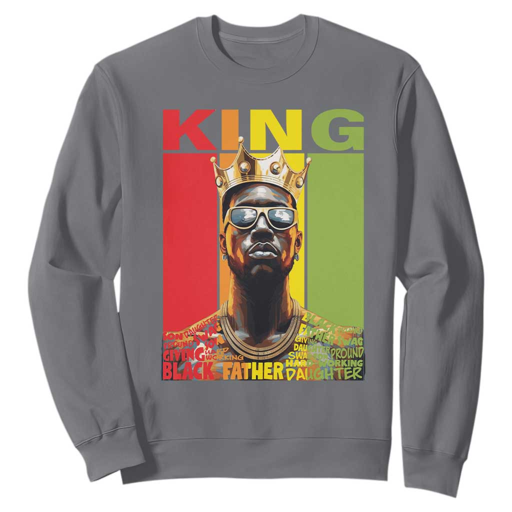 American Dad Sweatshirt Black History King Father Melanin African American TS09