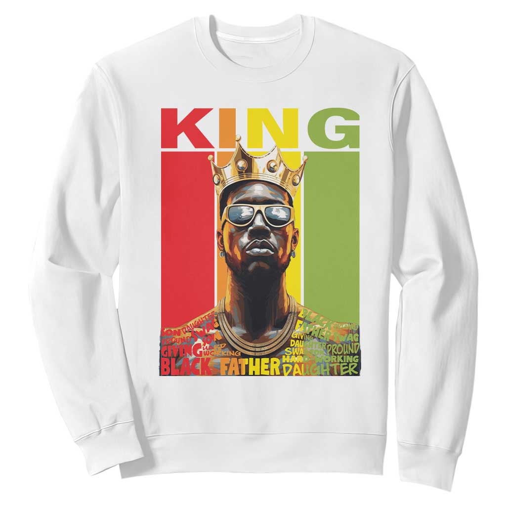 American Dad Sweatshirt Black History King Father Melanin African American TS09