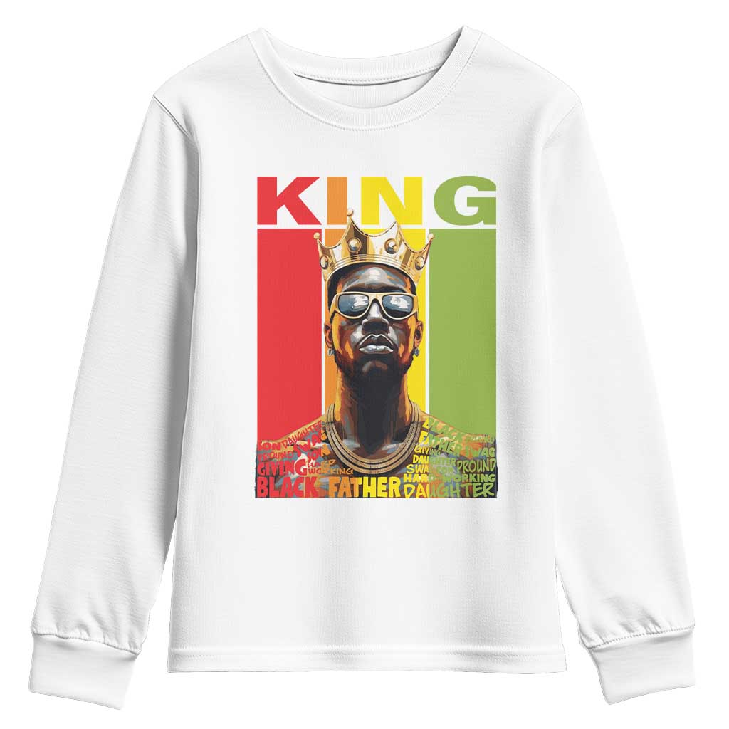 American Dad Youth Sweatshirt Black History King Father Melanin African American TS09