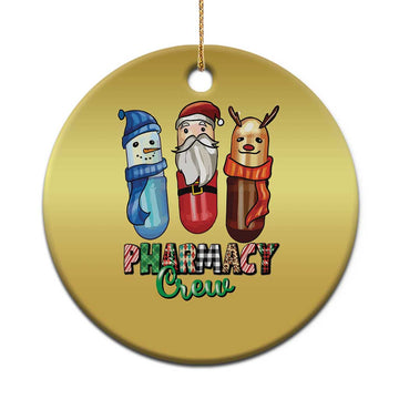Xmas Pharmacist Christmas Ornament Snowman Reindeer Santa Pharmacy Crew TS09