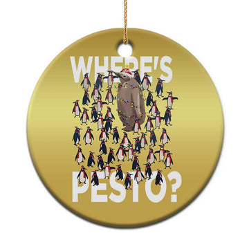 Funny Xmas Wheres Pesto Christmas Ornament TS09