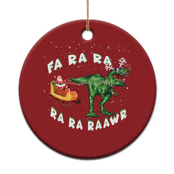 Christmas Tree Rex Fa Ra Rawr Dinosaur Christmas Ornament TS09