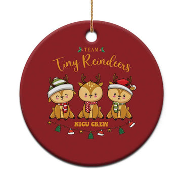 Xmas Nurse Nicu Crew Tiny Reindeer Christmas Ornament TS09