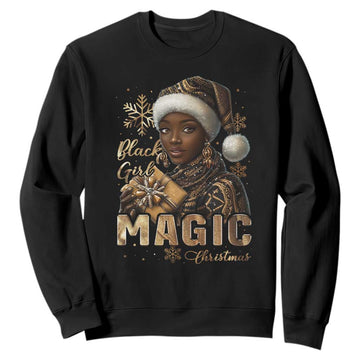 Christmas Melanin Black Girl Magic Sweatshirt TS09