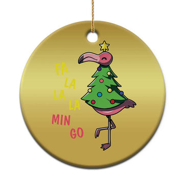 Fa La La Mingo Flamingo Hawaiian Christmas Tree Christmas Ornament TS09