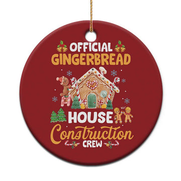 Xmas Baking Christmas Ornament Official Gingerbread House Construction Crew TS09