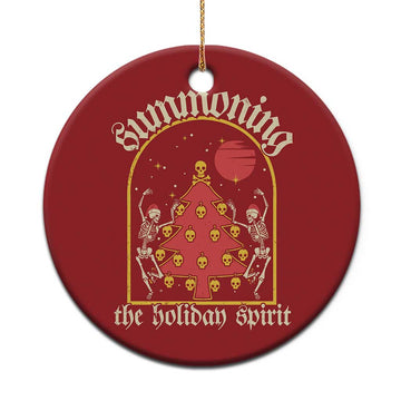 Gothic Xmas Christmas Ornament Summoning Holiday Spirit Skeleton Christmas Tree TS09