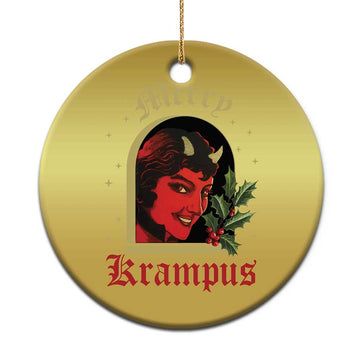 Horror Christmas Female Krampus Christmas Ornament TS09