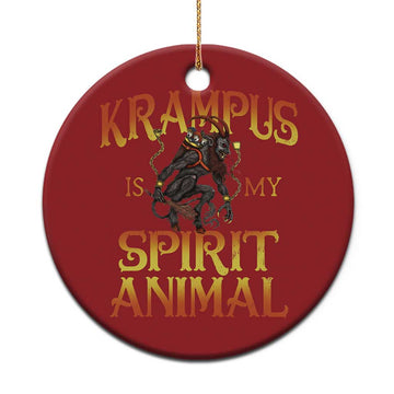 Xmas Krampus is My Spirit Animal Christmas Ornament TS09