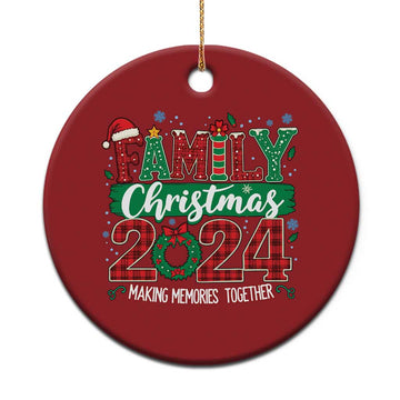 Family Christmas 2024 Christmas Ornament Making Memories Together TS09