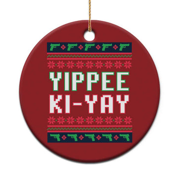 Funny Christmas Nakatomi Plaza Yipee Ki-Yay Christmas Ornament TS09