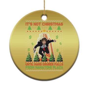 Xmas Nakatomi Plaza Christmas Ornament It's Not Christmas Until Hans Gruber Falls TS09