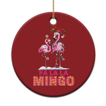 Fa La La Mingo Flamingo Hawaiian Xmas Christmas Ornament TS09