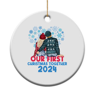 Our First Christmas Together 2024 Christmas Ornament TS09