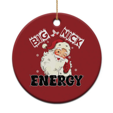 Santa Christmas Ornament Big Nick Energy Vintage Holiday TS10