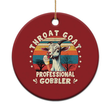 Throat Goat Christmas Ornament Funny Dirty Humor Embarrassment Vintage TS10