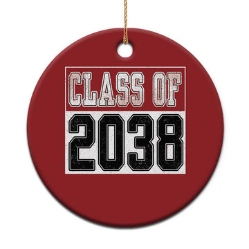 Class of 2038 Christmas Ornament Grow With Me To Graduation TS10