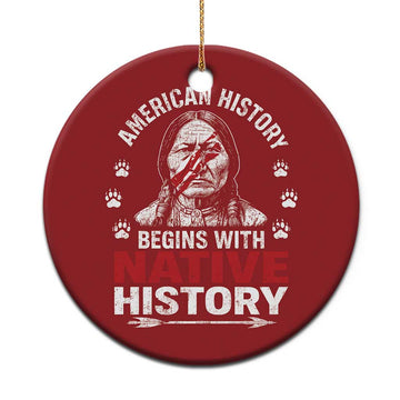 Native American History Christmas Ornament Indigenous Peoples Tribal Pride TS10