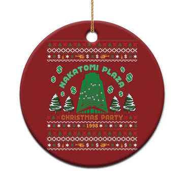 Nakatomi Plaza Xmas Party 1988 Christmas Ornament Funny 80's Movie Xmas Gift Ugly Christmas TS10