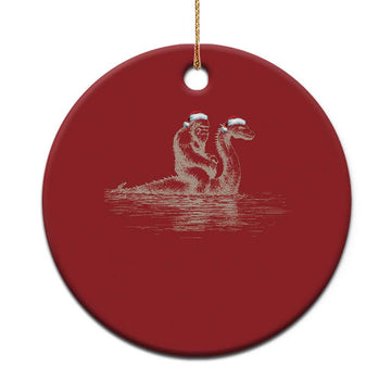 Bigfoot Christmas Ornament Funny Hilarious Loch Ness Monster Really Sasquatch Lovers TS10
